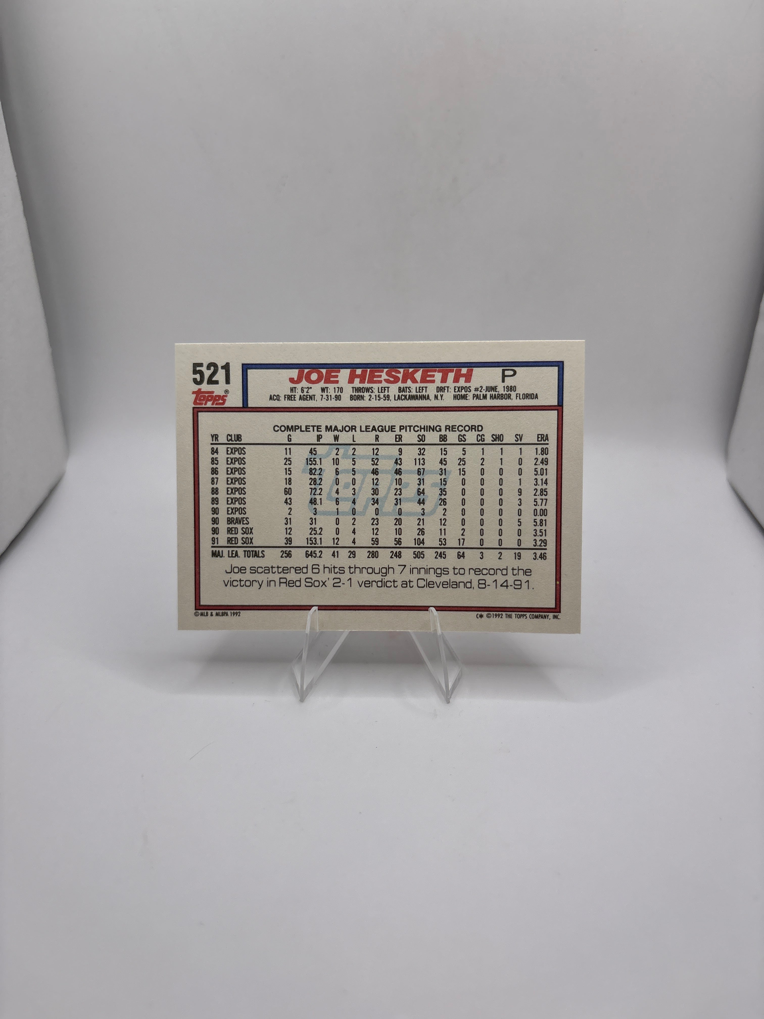 Topps Joe Hesketh
