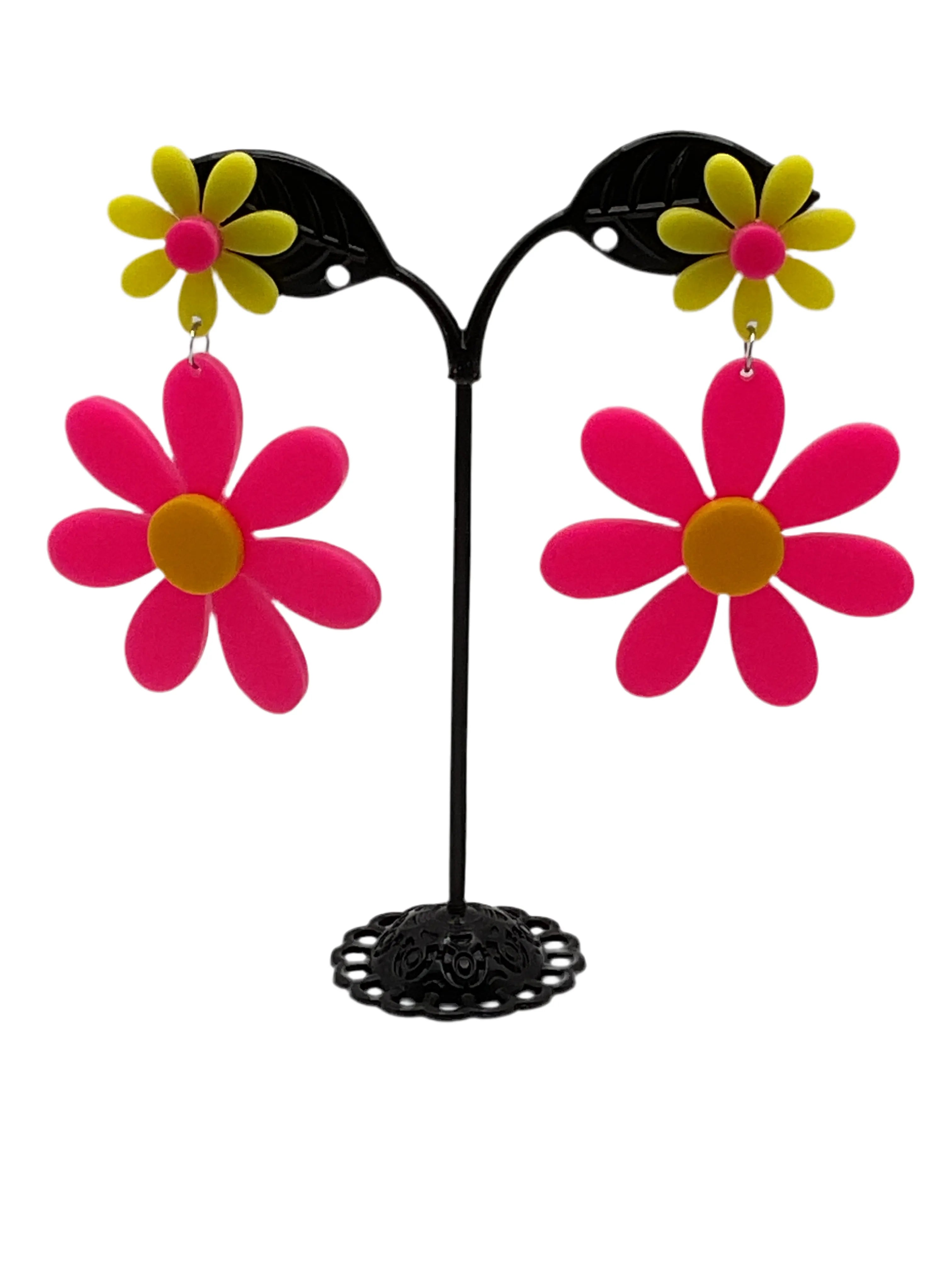 Large Flower Earrings