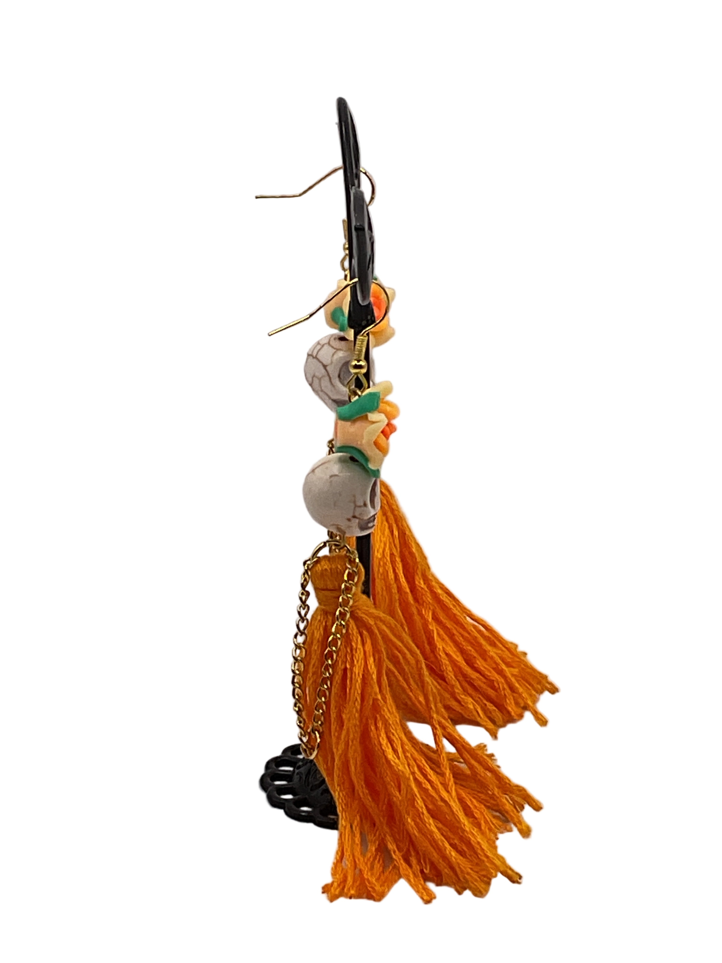 Skull Tassel Earrings
