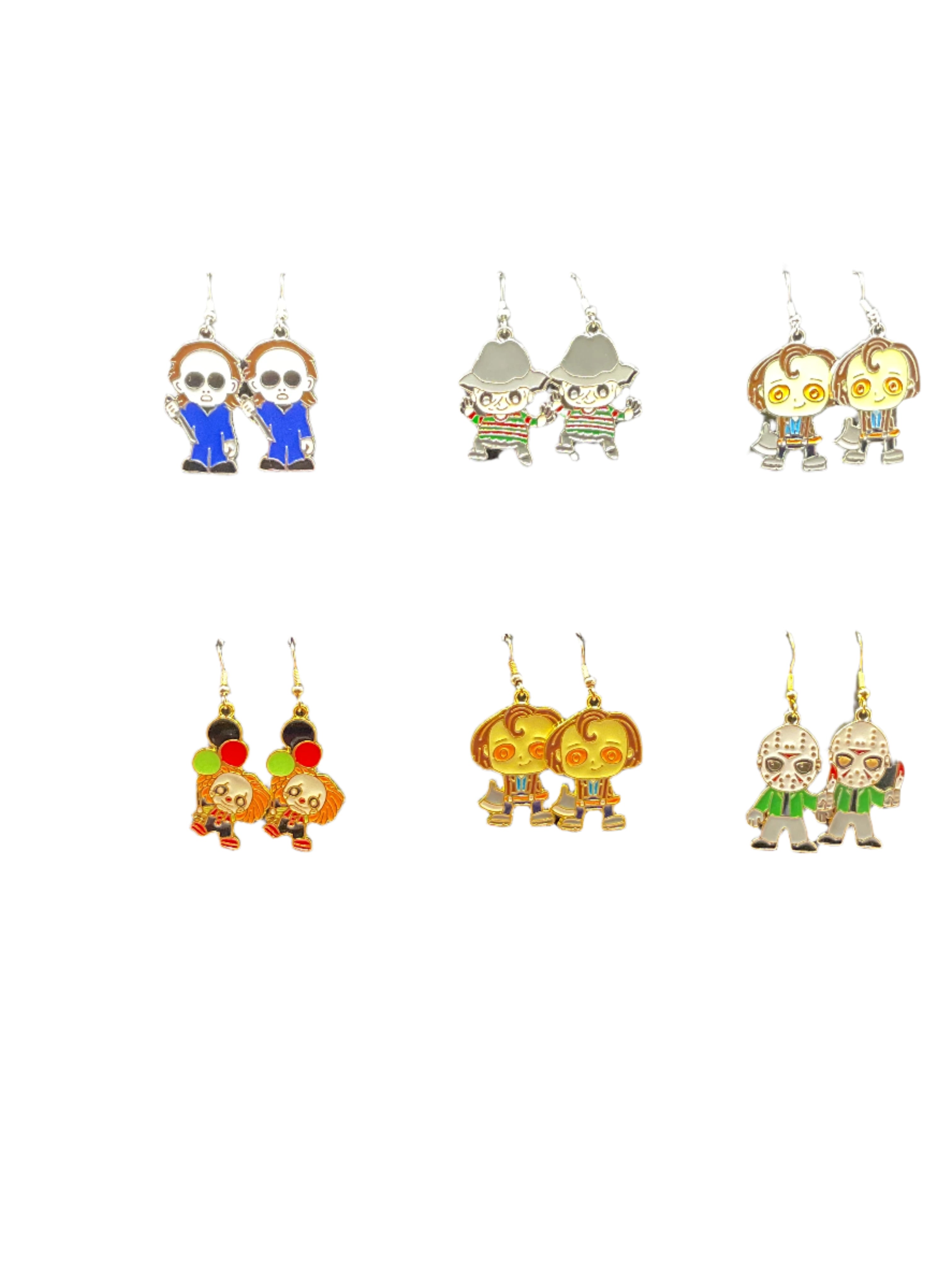 Horror Film Character Earrings