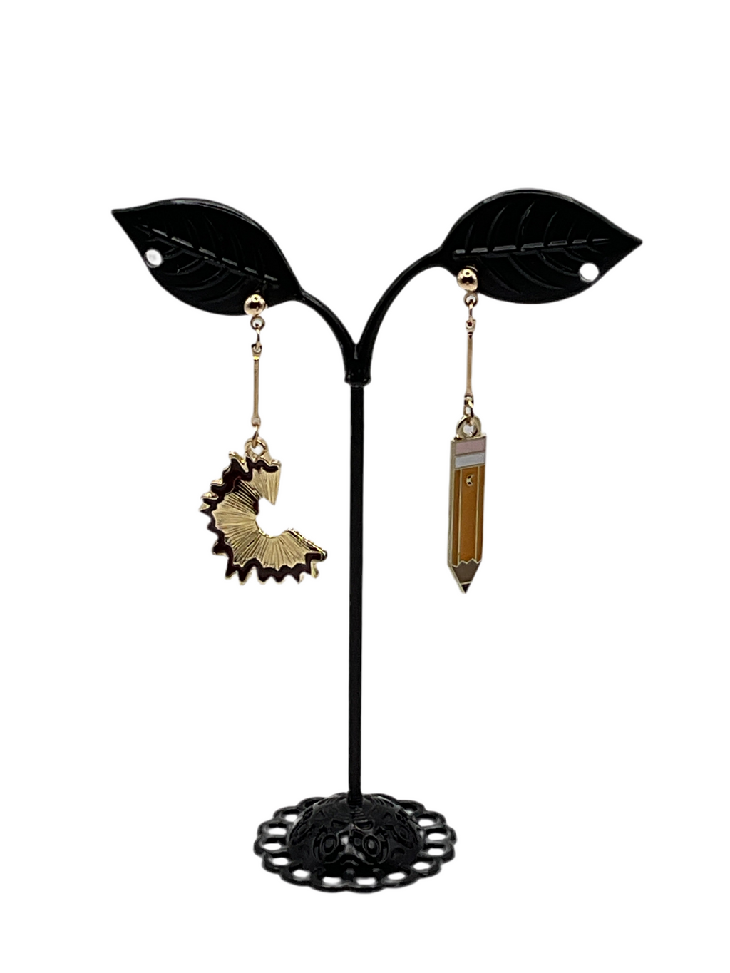 Pencil And Shaving Earrings