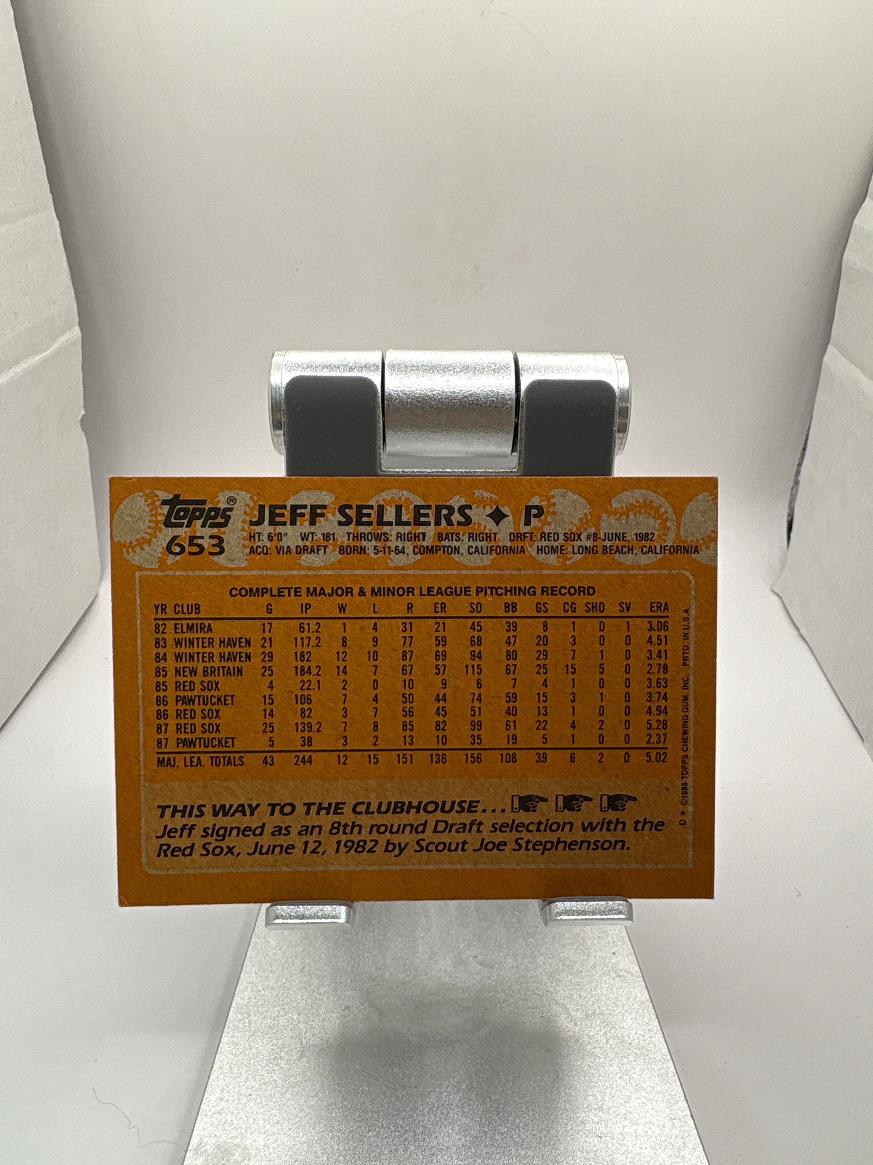 Topps Jeff Sellers