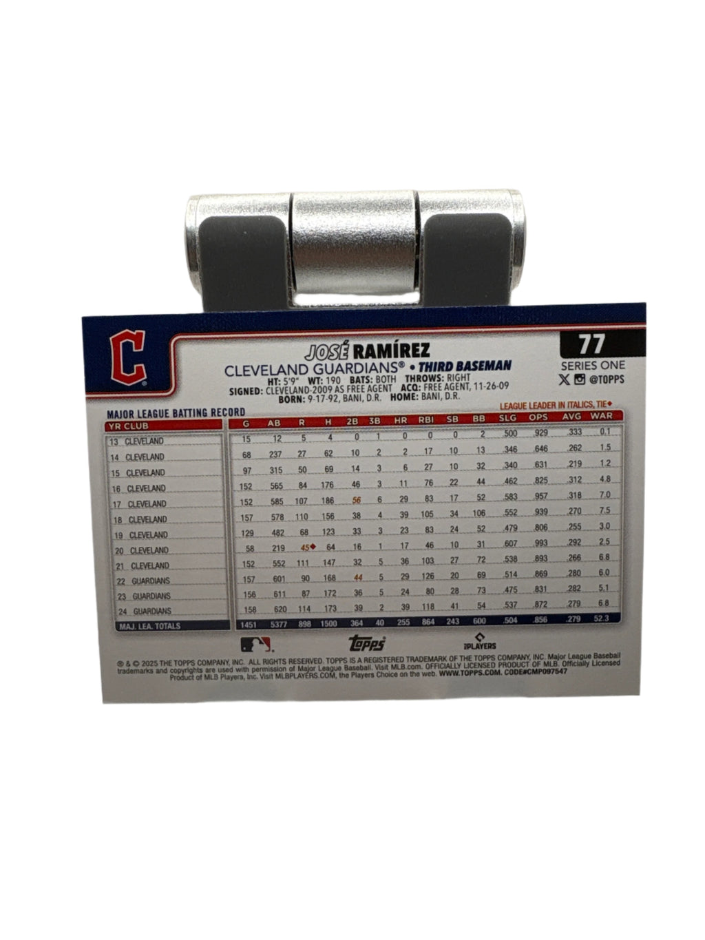 Topps Jose Ramirez