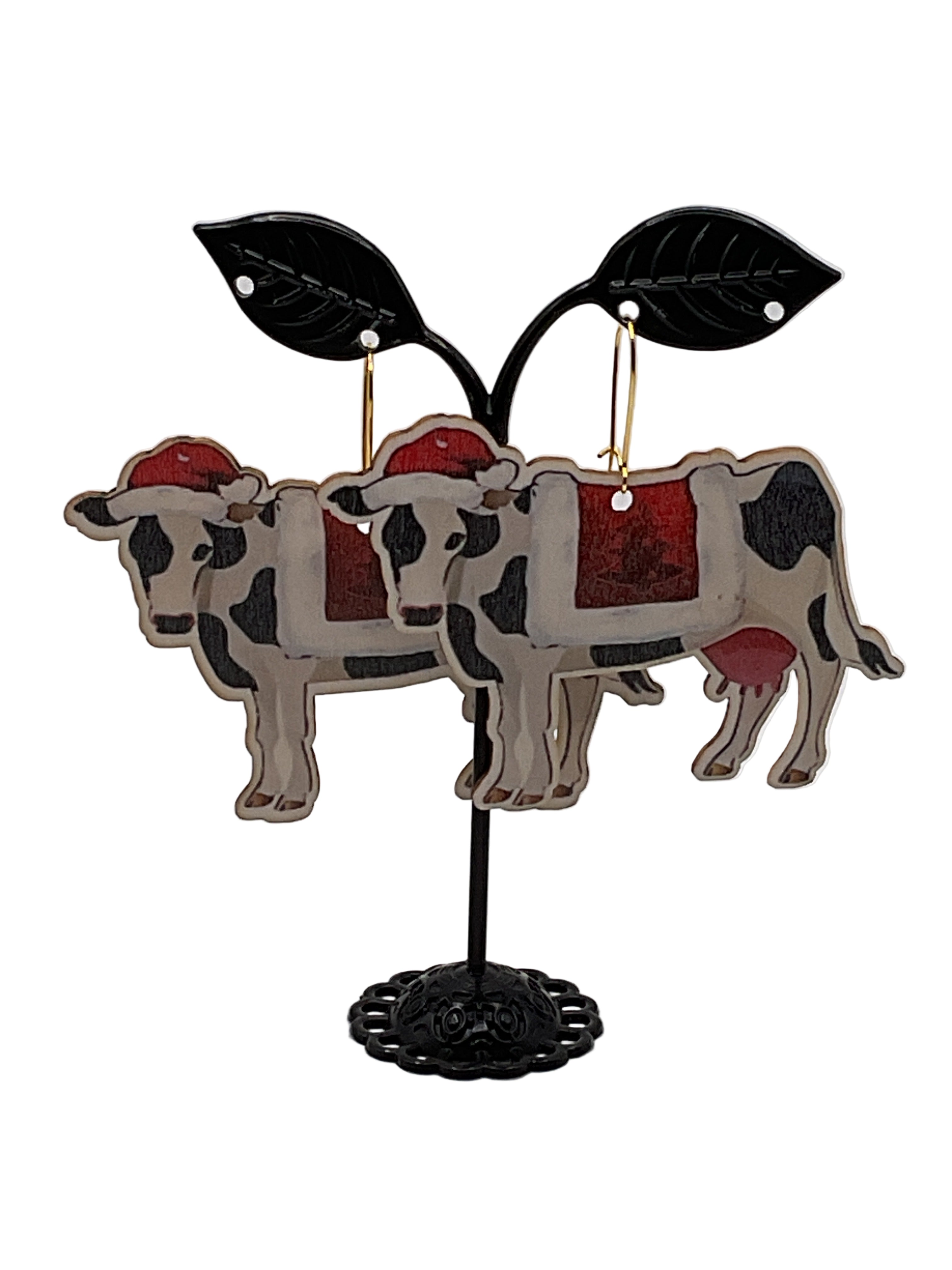 Country Christmas Earrings