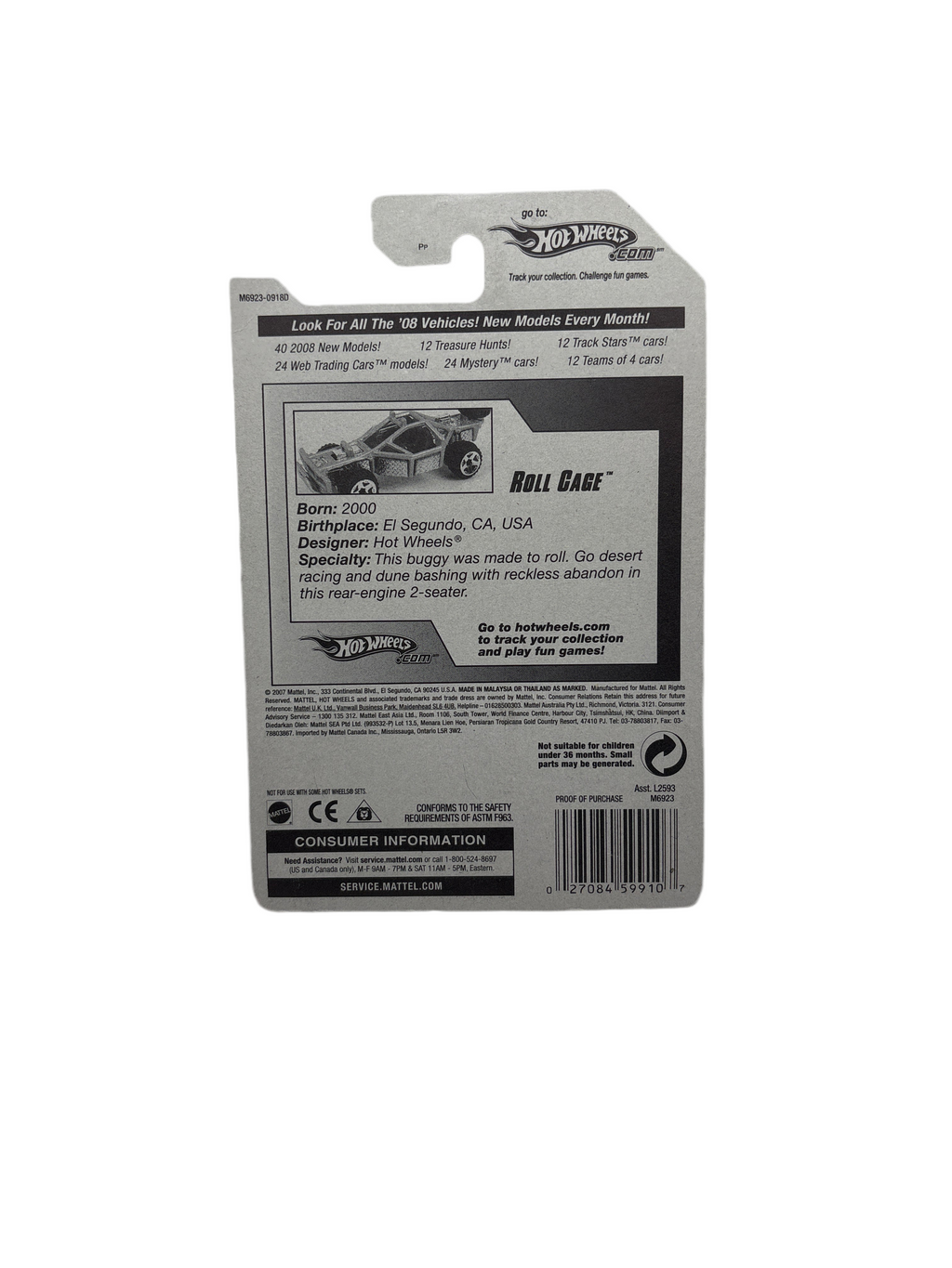 Hot Wheels Roll Cage Diecast