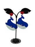 Blue Whale Earrings