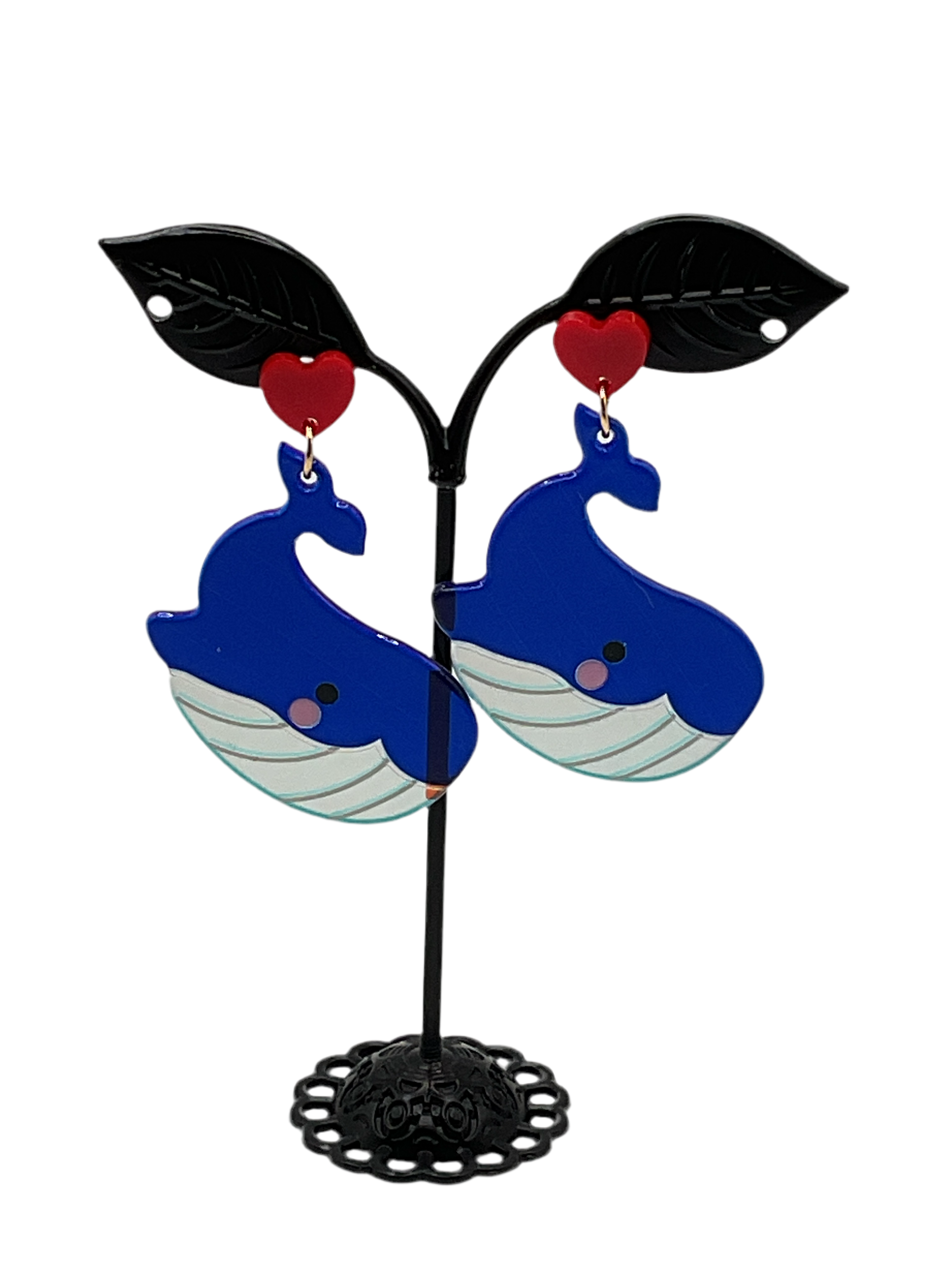 Blue Whale Earrings