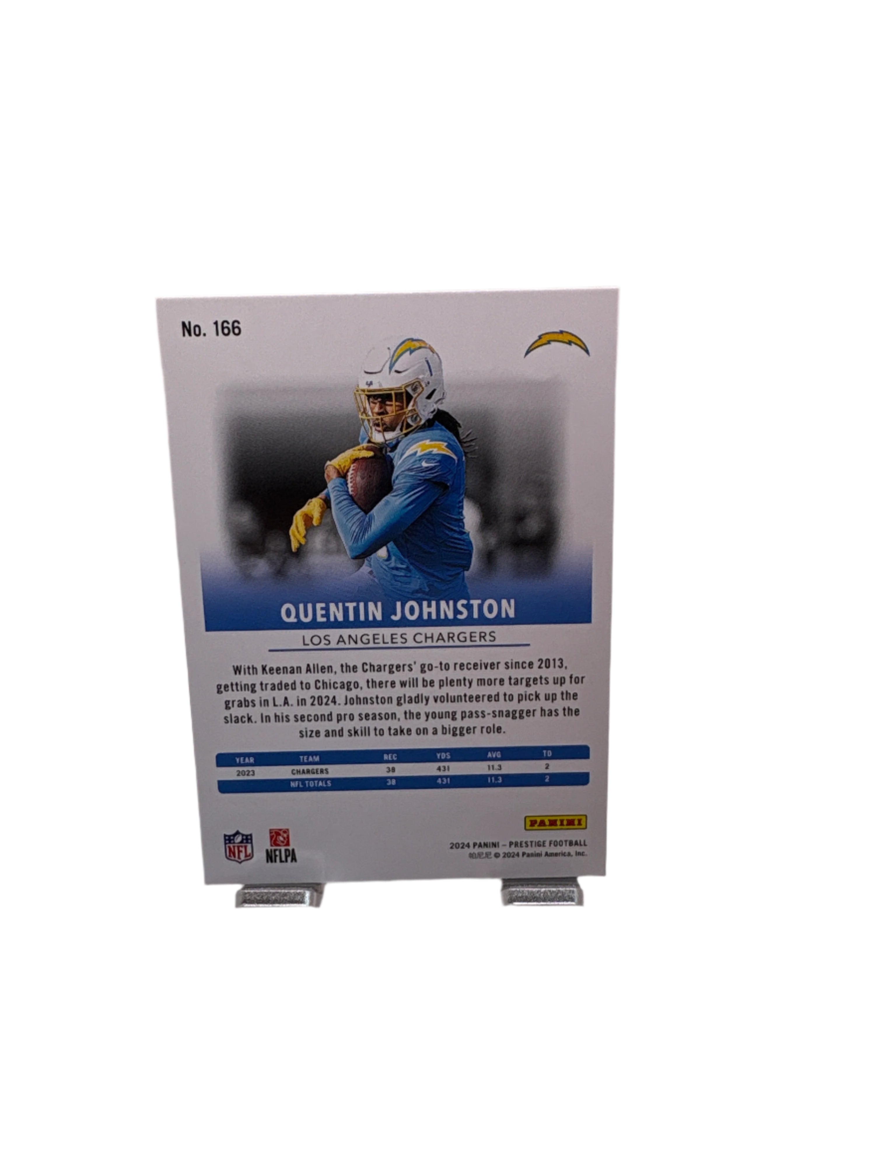 Panini Prestige Quentin Johnston