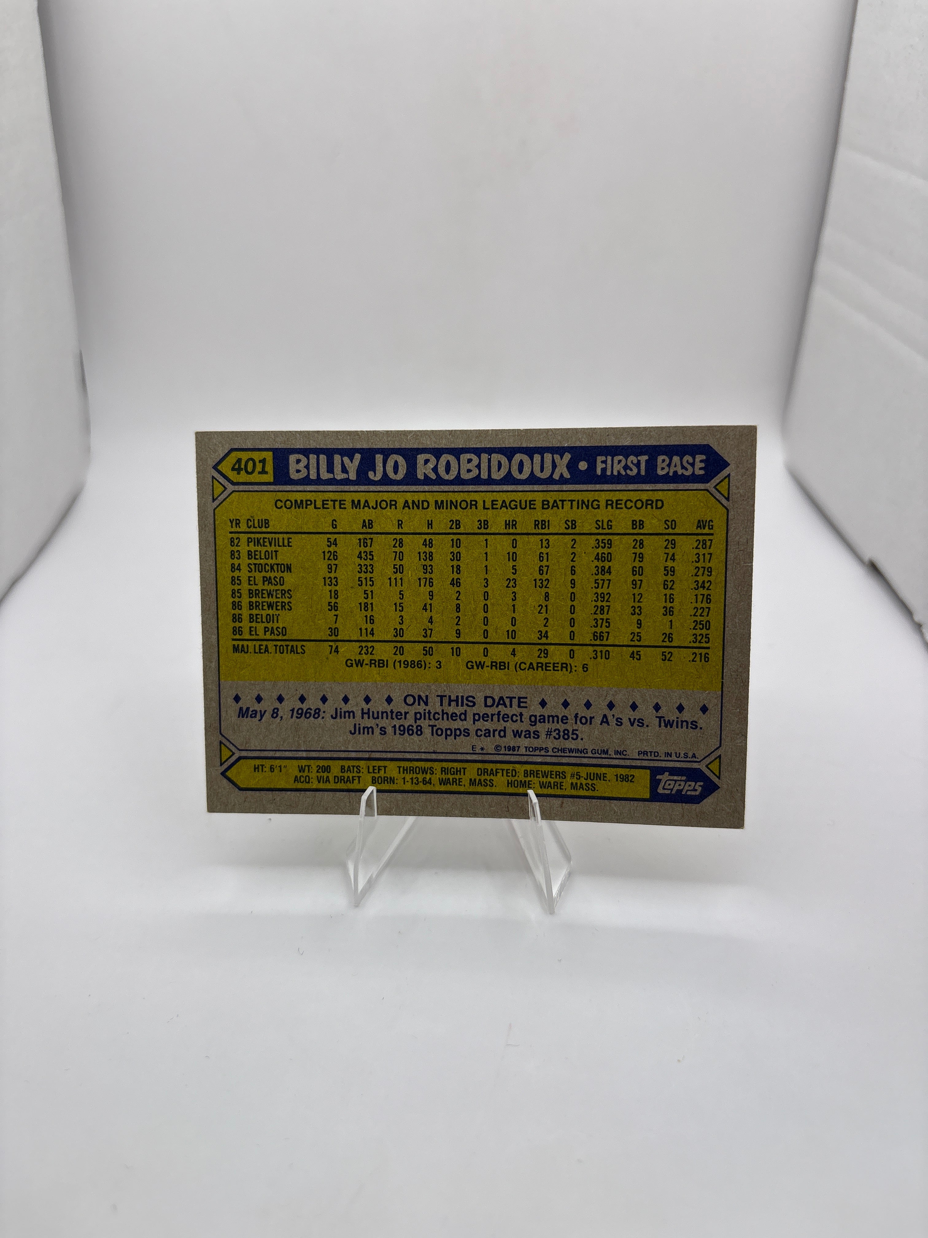 Topps Billy Jo Robidoux
