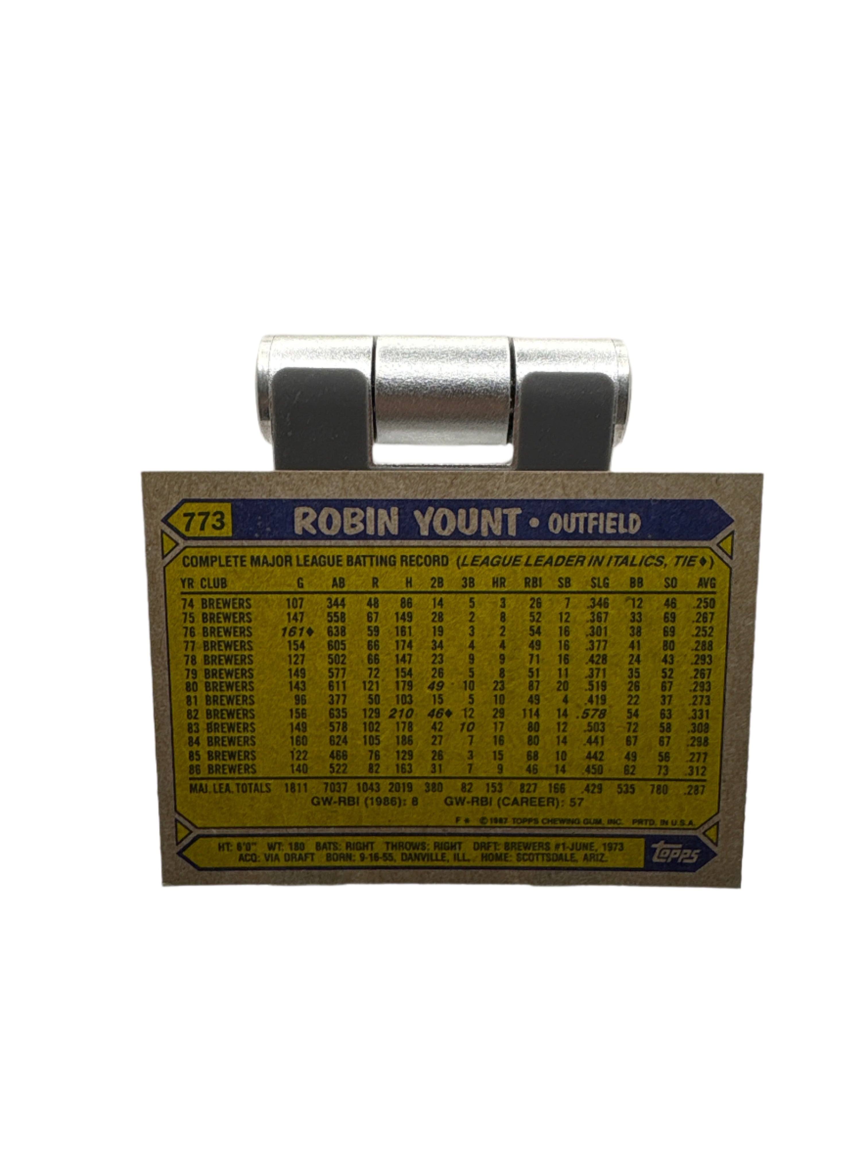Topps Robin Yount