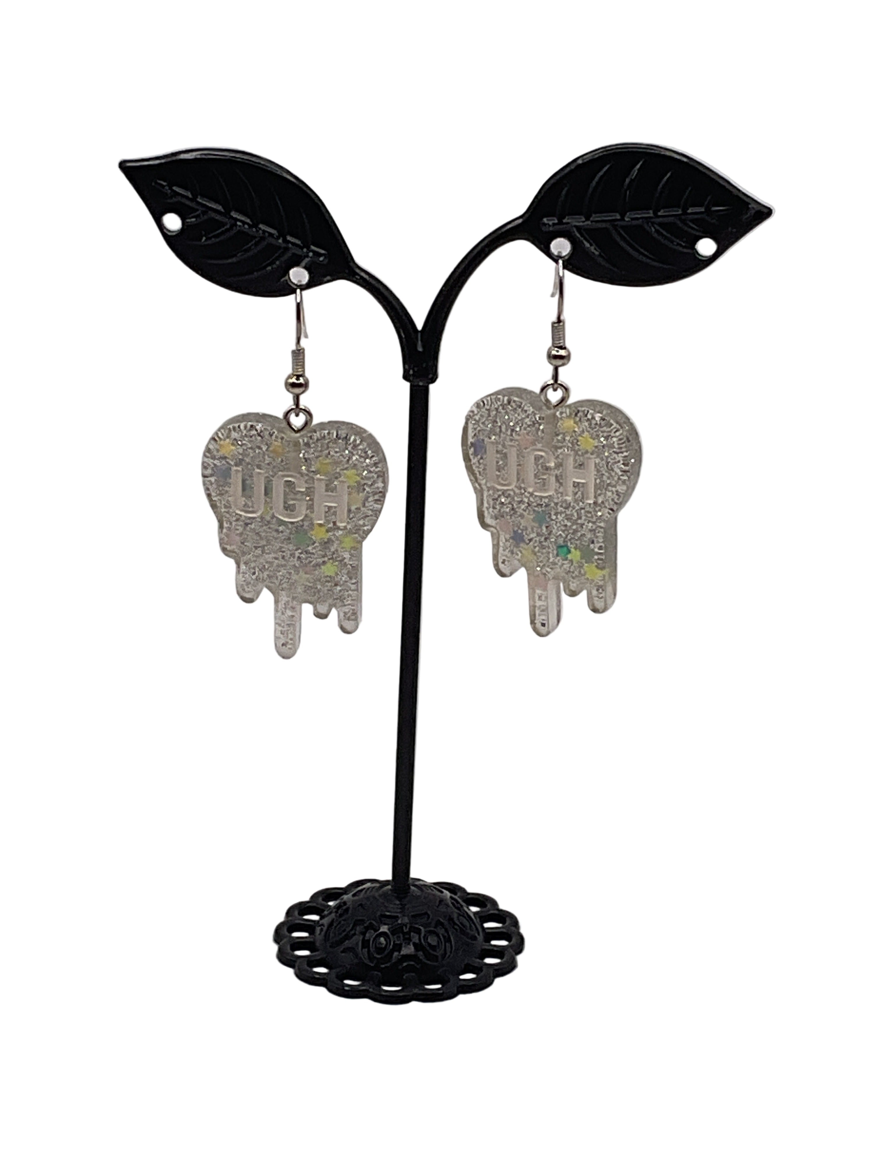 Melting Convo Heart Earrings
