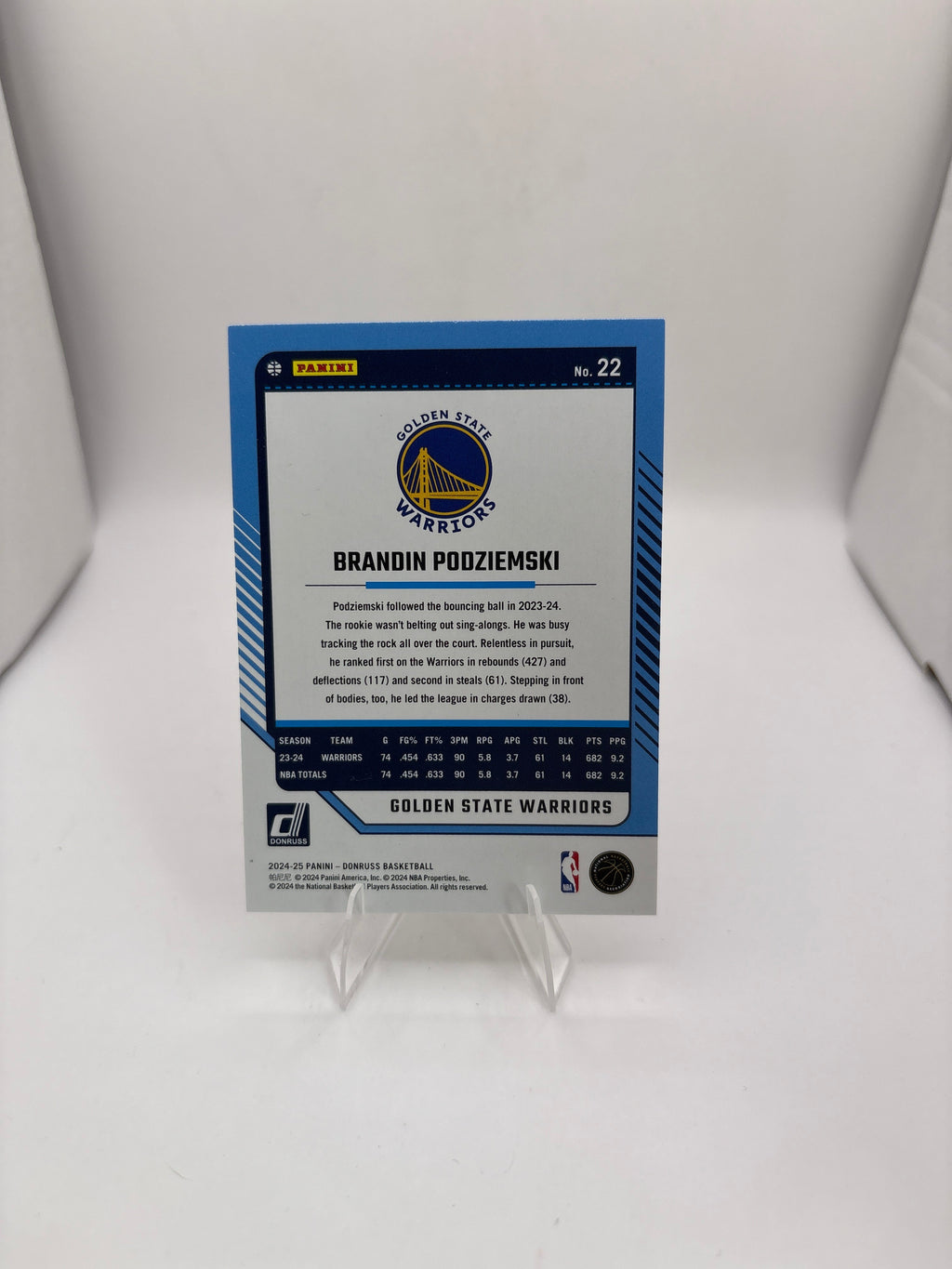 Donruss Brandin Podziemski