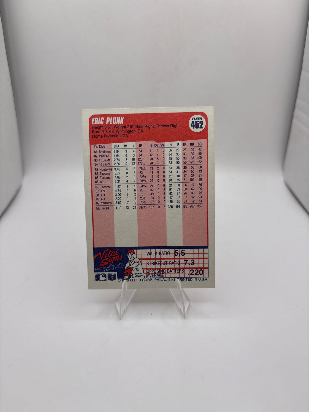 Fleer Eric Plunk
