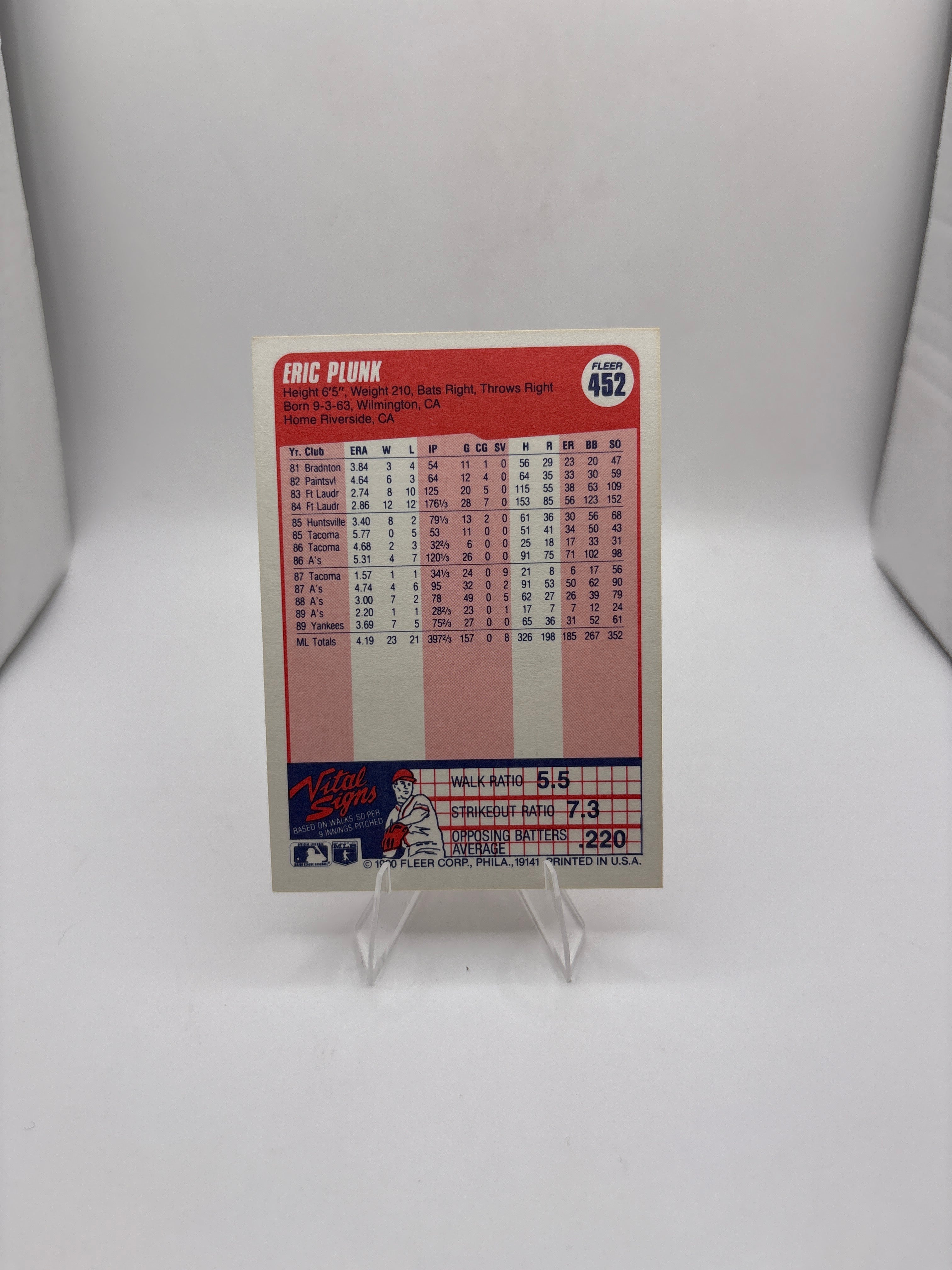 Fleer Eric Plunk