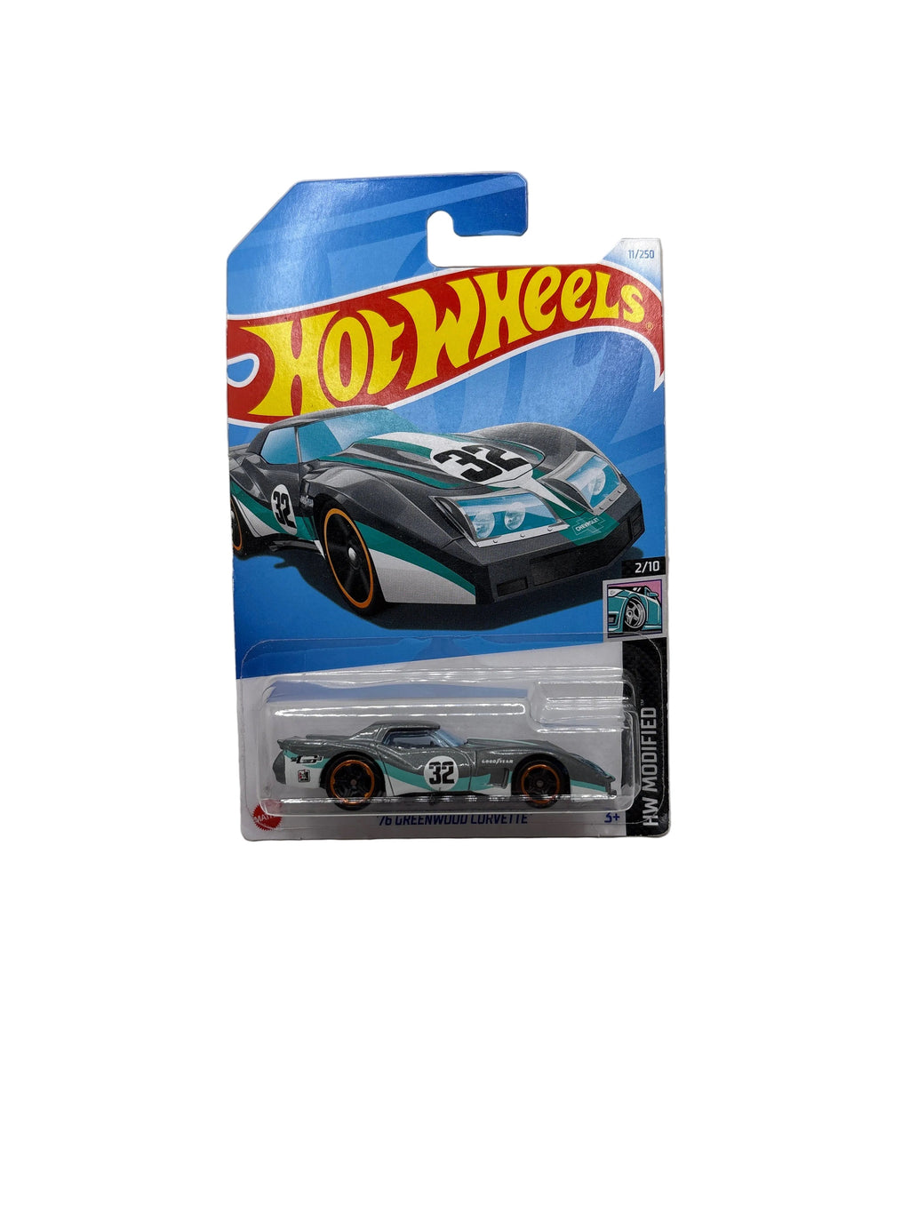 Hot Wheels 76 Greenwood Corvette Diecast gray