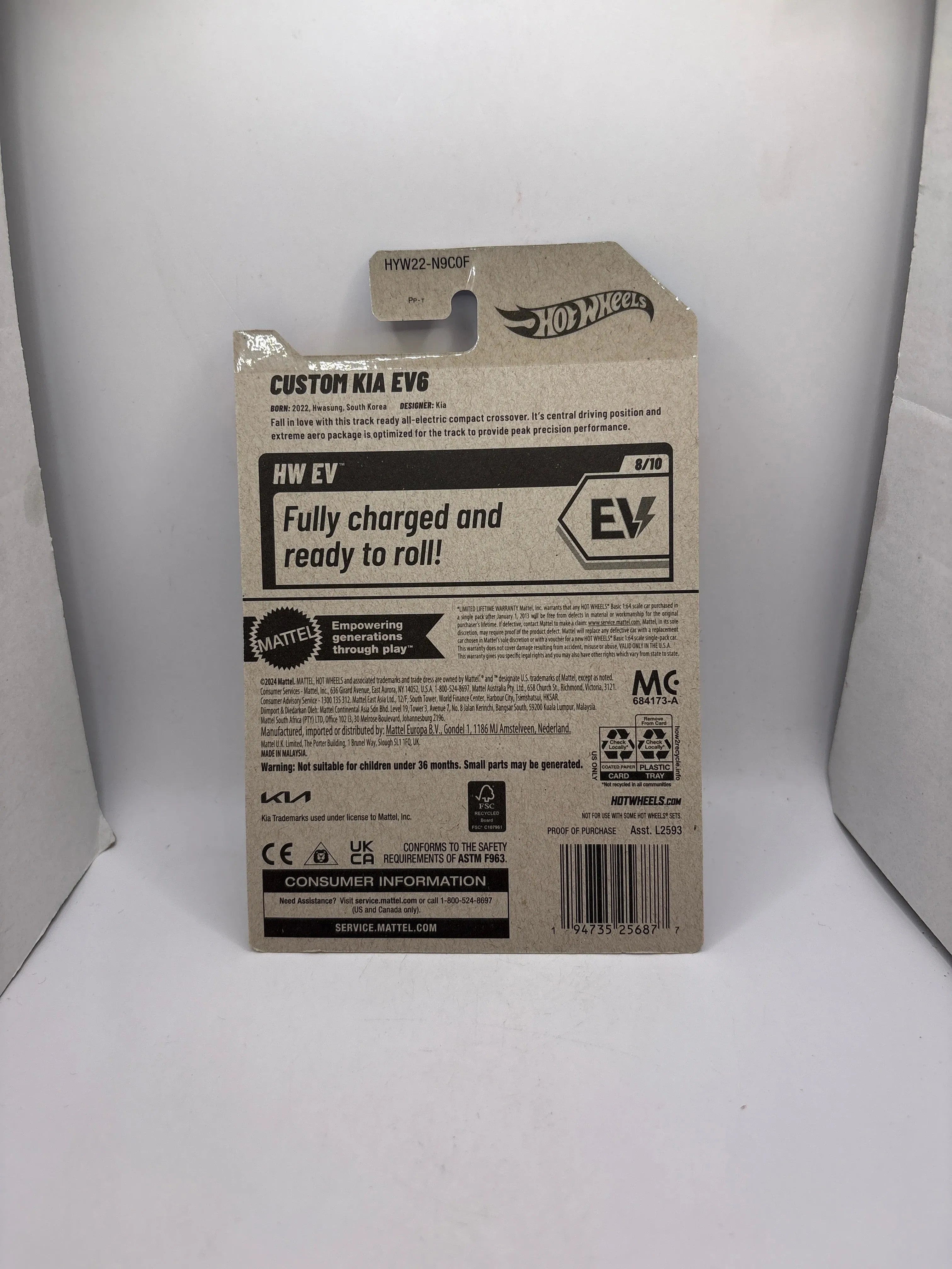 Hot Wheels Custom Kia EV6 Diecast
