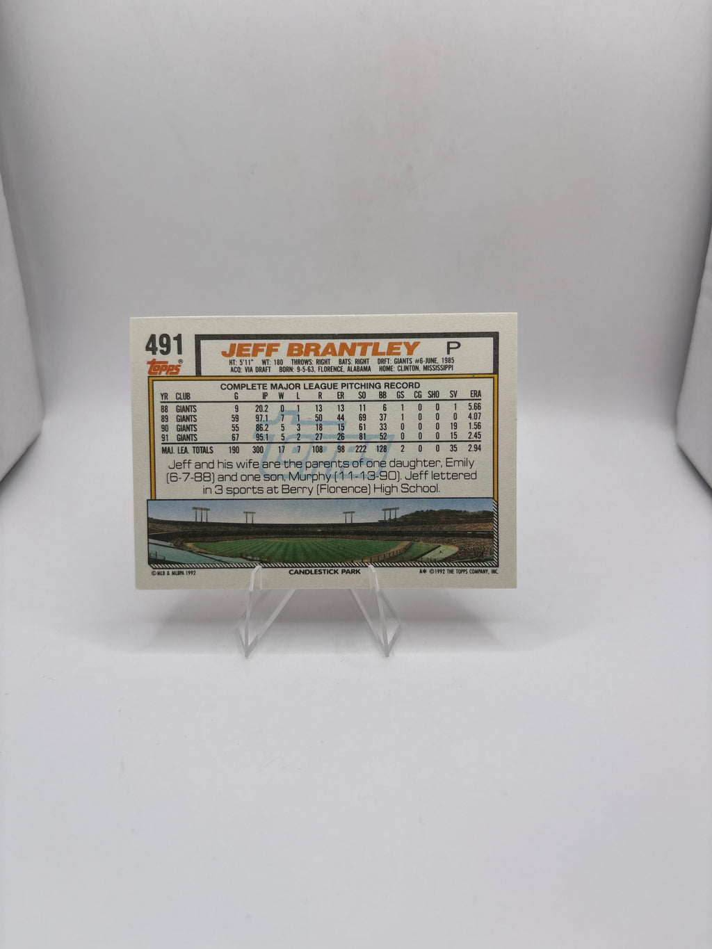 Topps Jeff Brantley