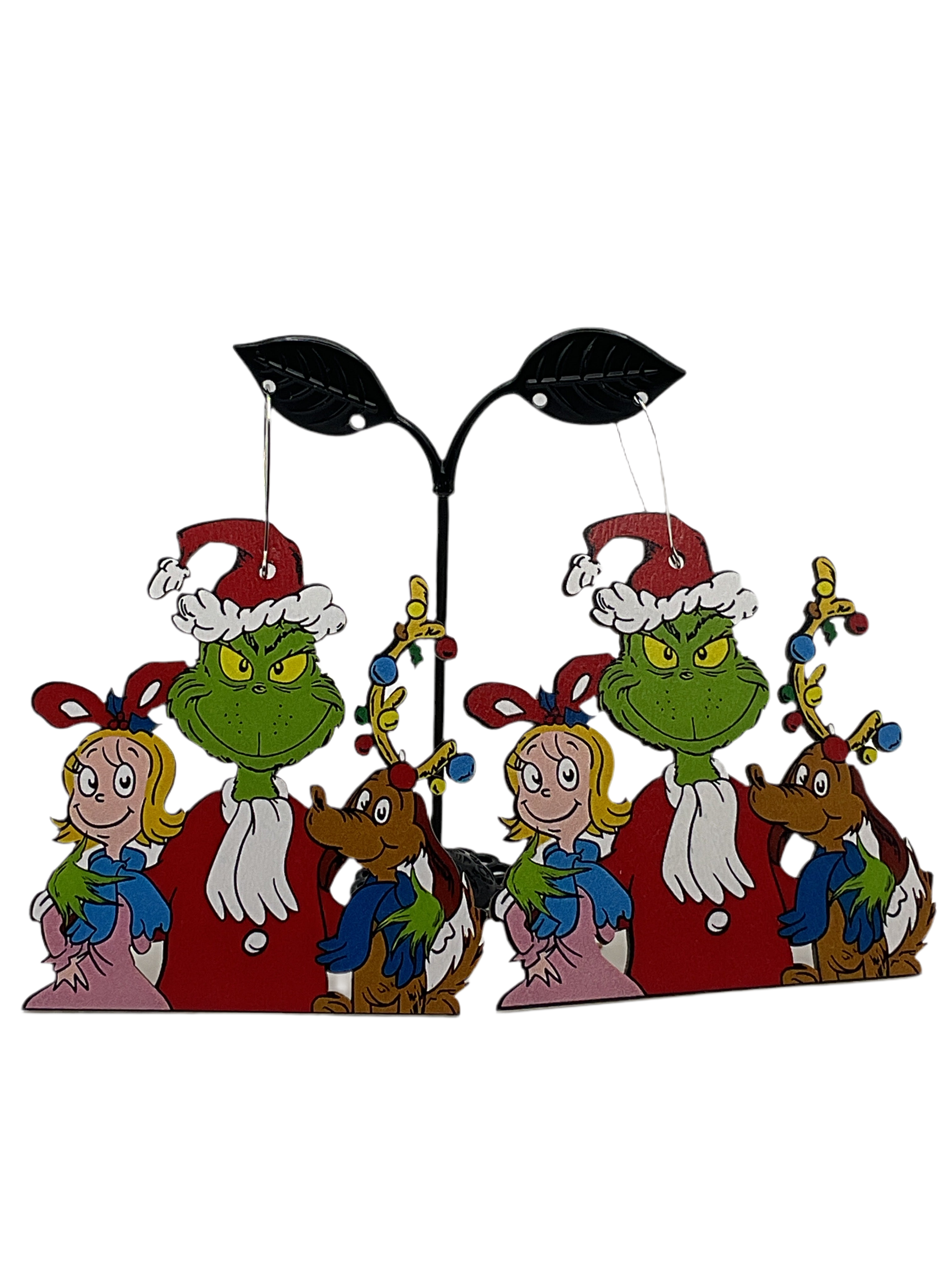 Large Grinch Earrimgs