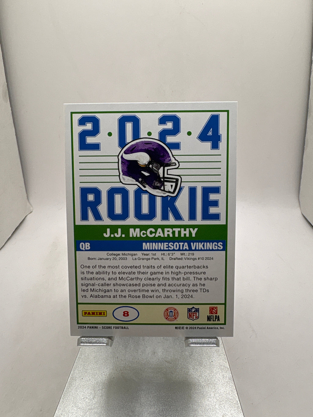Score J.J. McCarthy
