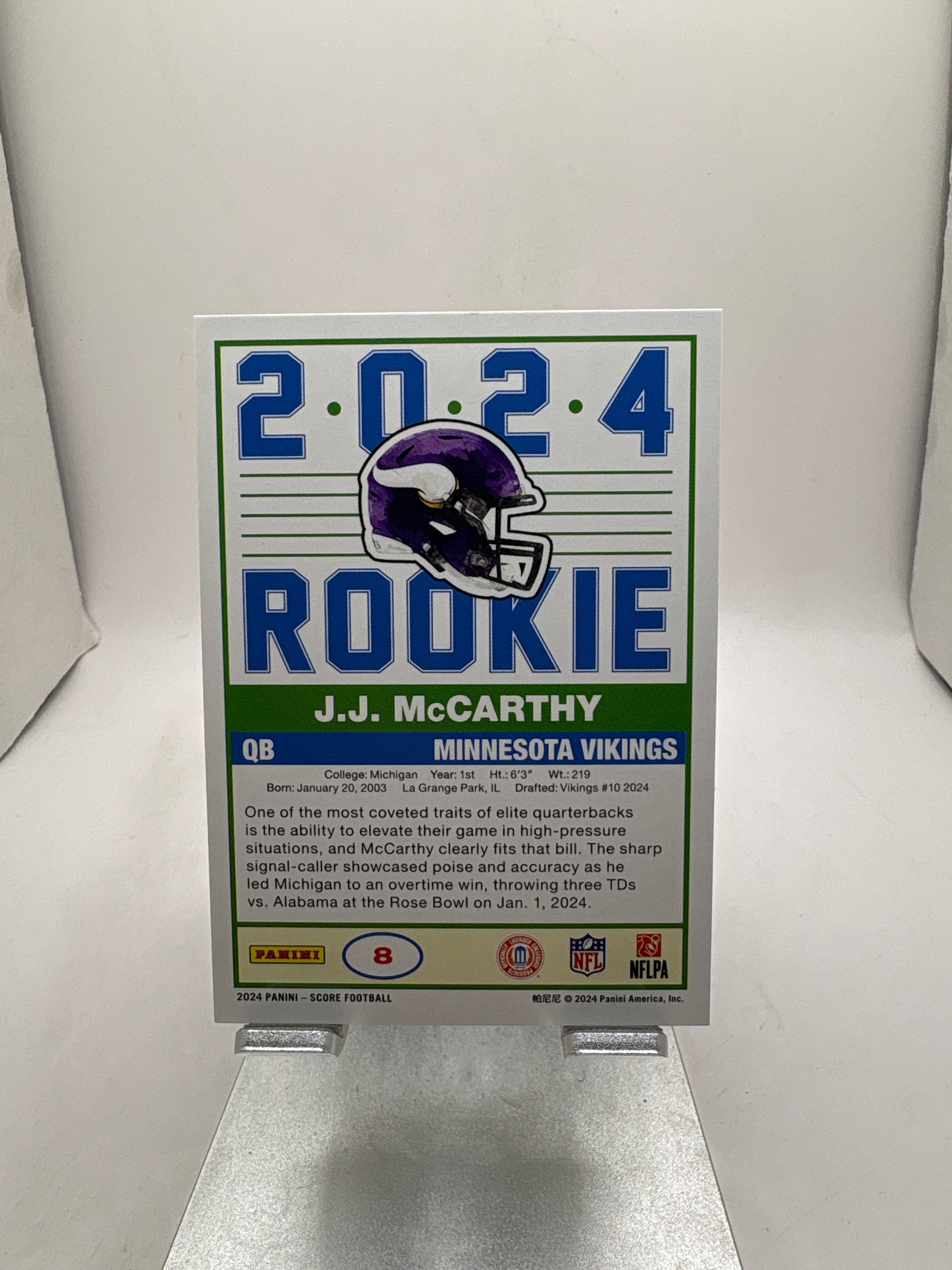 Score J.J. McCarthy