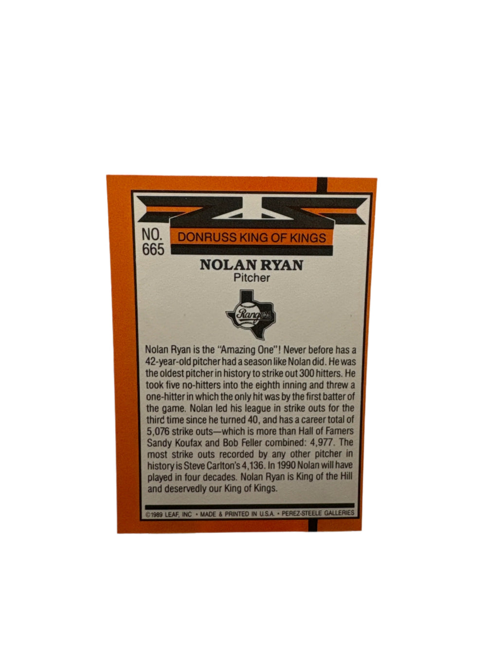 Donruss Nolan Ryan