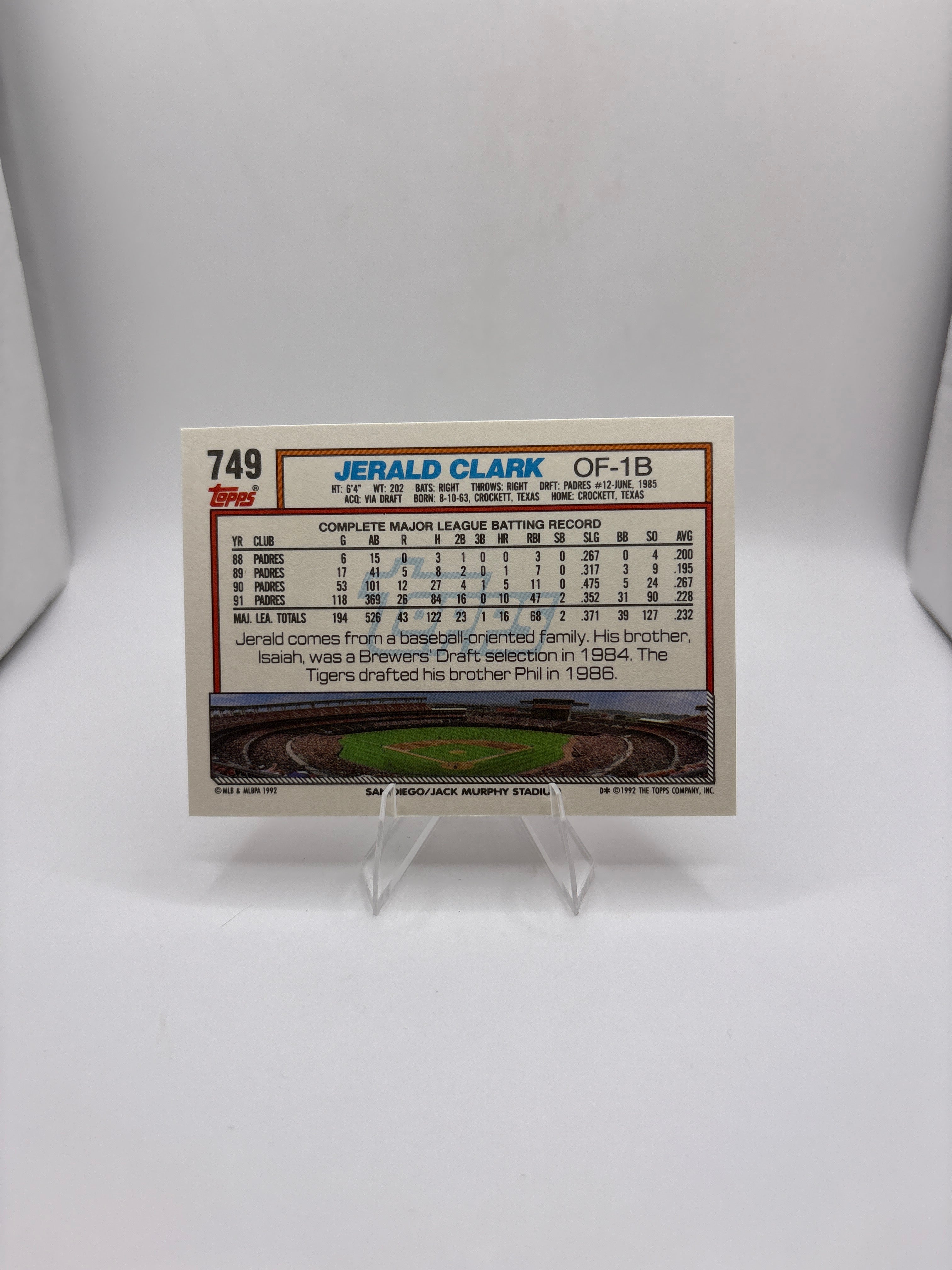 Topps Jerald Clark