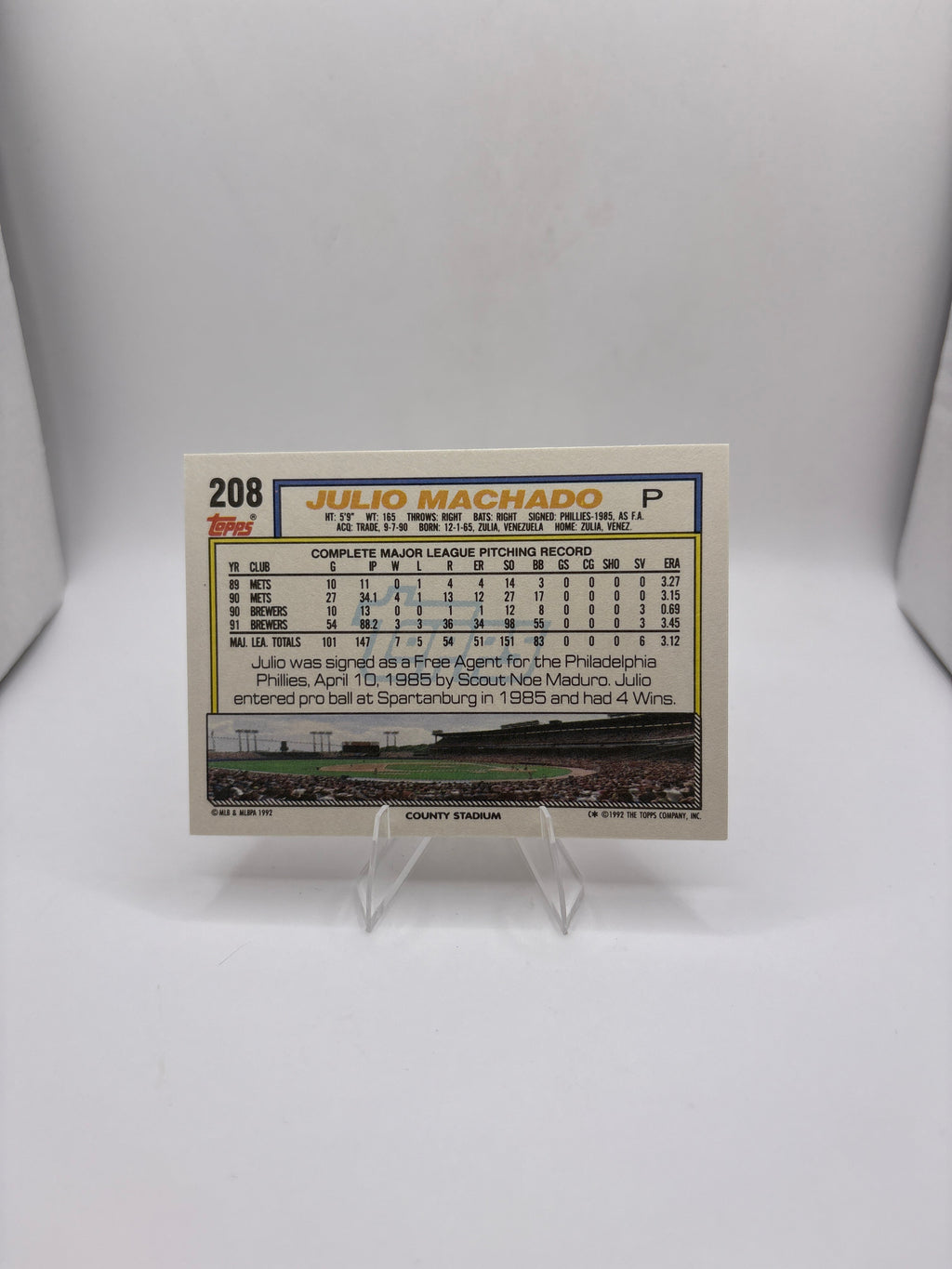 Topps Julio Machado