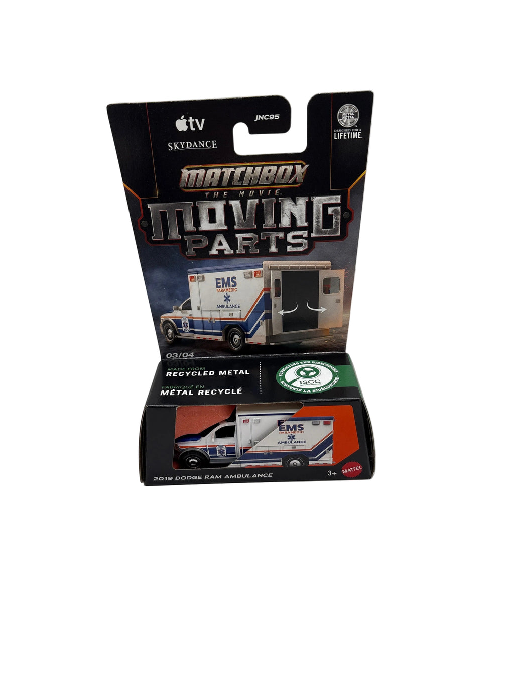 Matchbox 2019 Dodge Ram Ambulance Diecast white