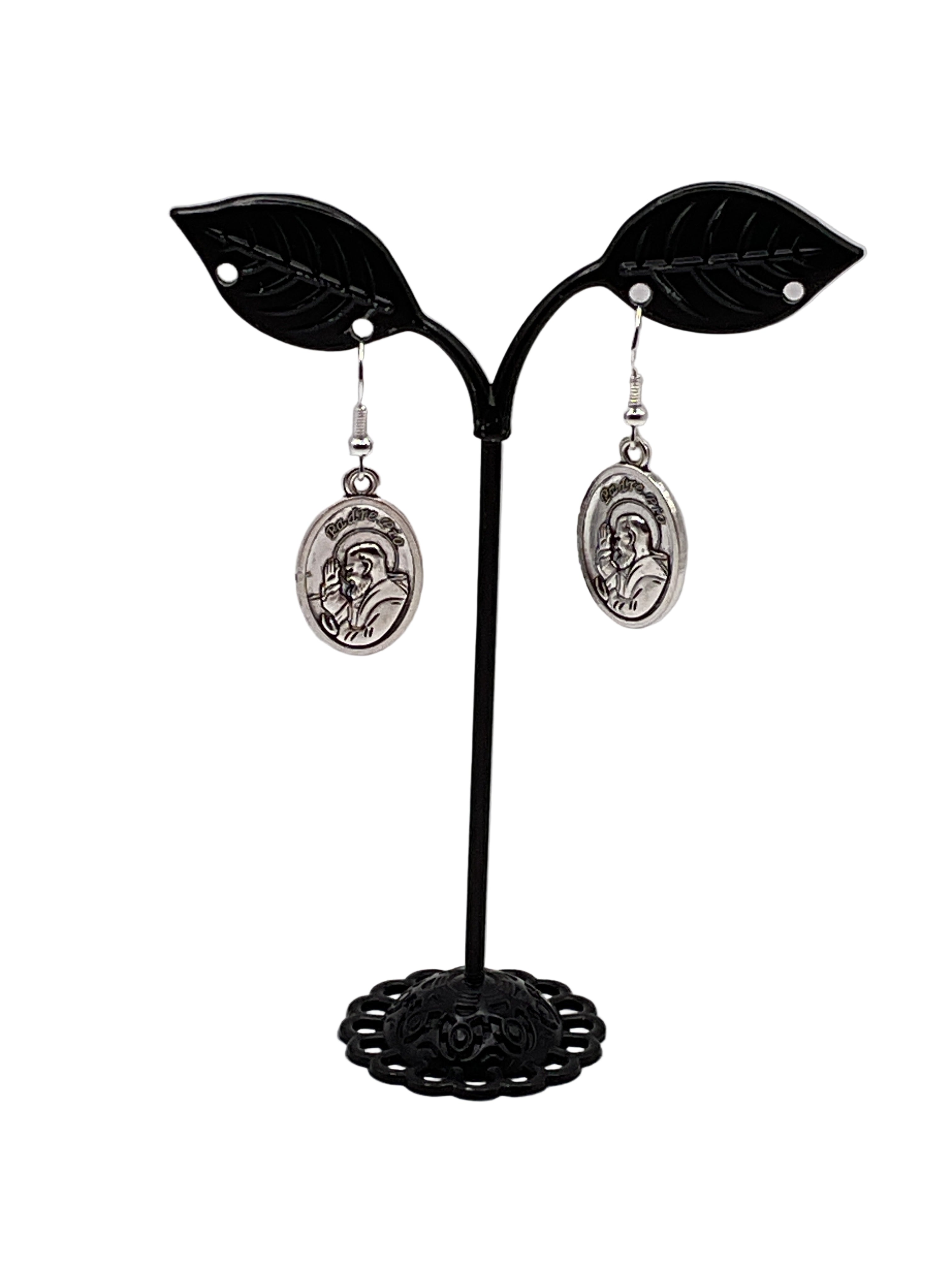 Religious Medal Earrings