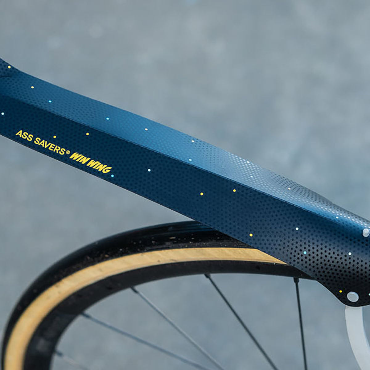 Ass Savers Win Wing Road Rear Mudguard w/ Grey Wishbone