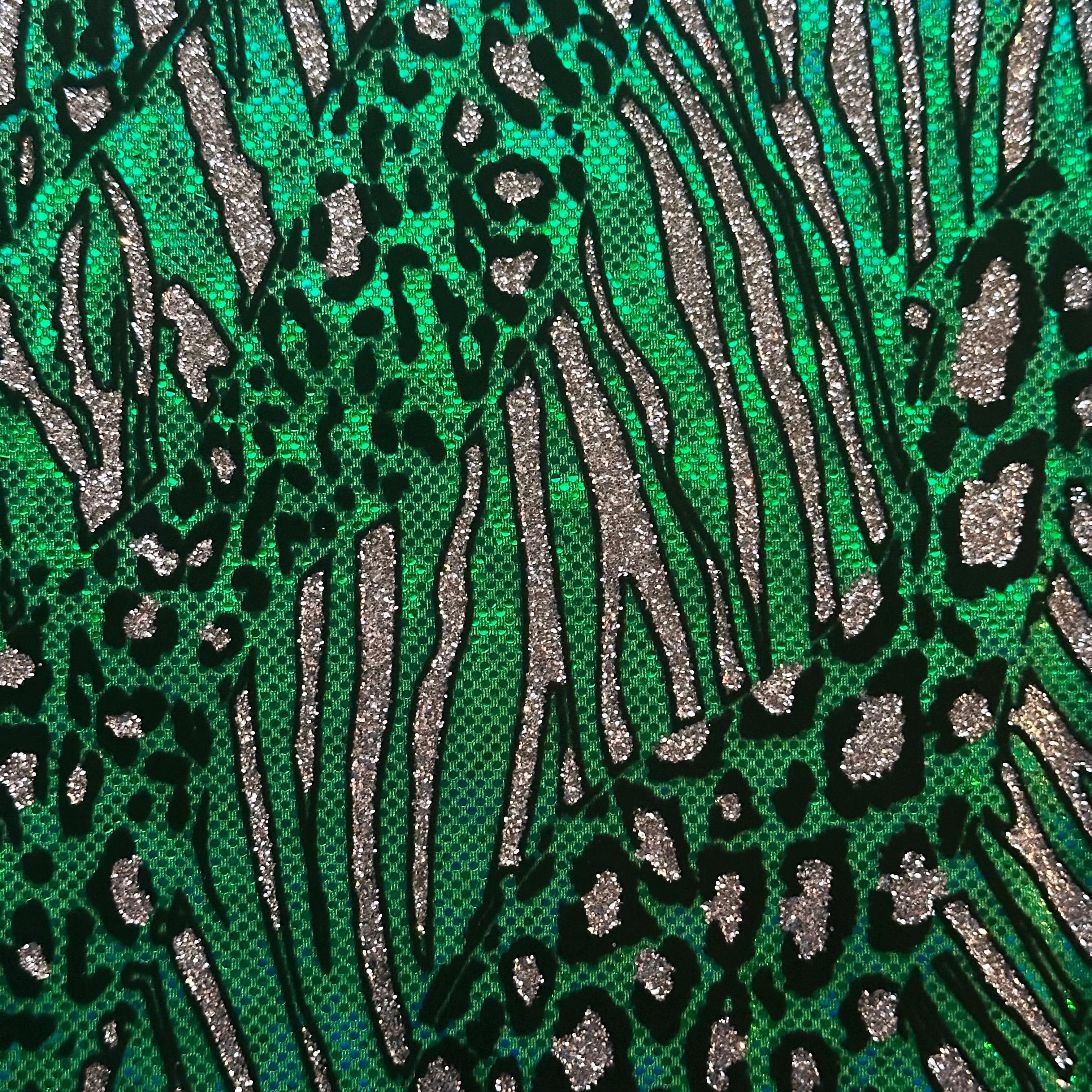 Glitter Cheetah Spandex | Luminous Kinetic Luxe 4-Way | Spandex Palace-8