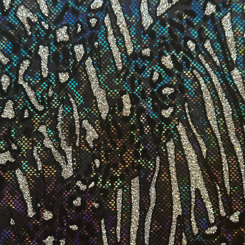 Glitter Cheetah Spandex | Luminous Kinetic Luxe 4-Way | Spandex Palace-4