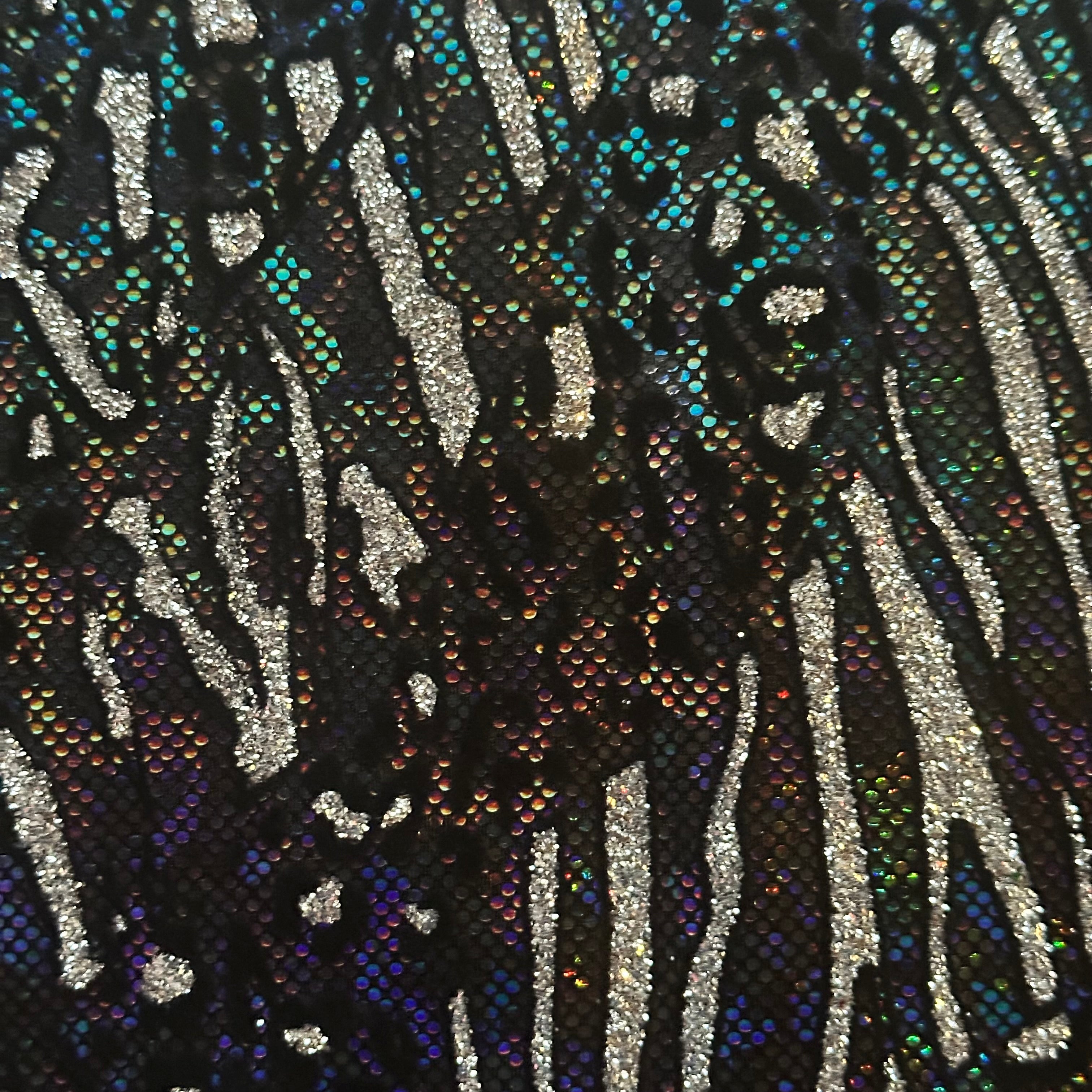 Glitter Cheetah Spandex | Luminous Kinetic Luxe 4-Way | Spandex Palace-6