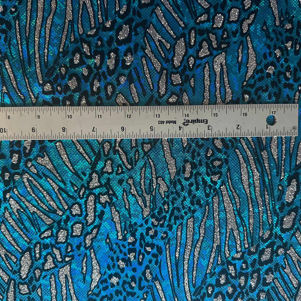 Glitter Cheetah Spandex | Luminous Kinetic Luxe 4-Way | Spandex Palace-2
