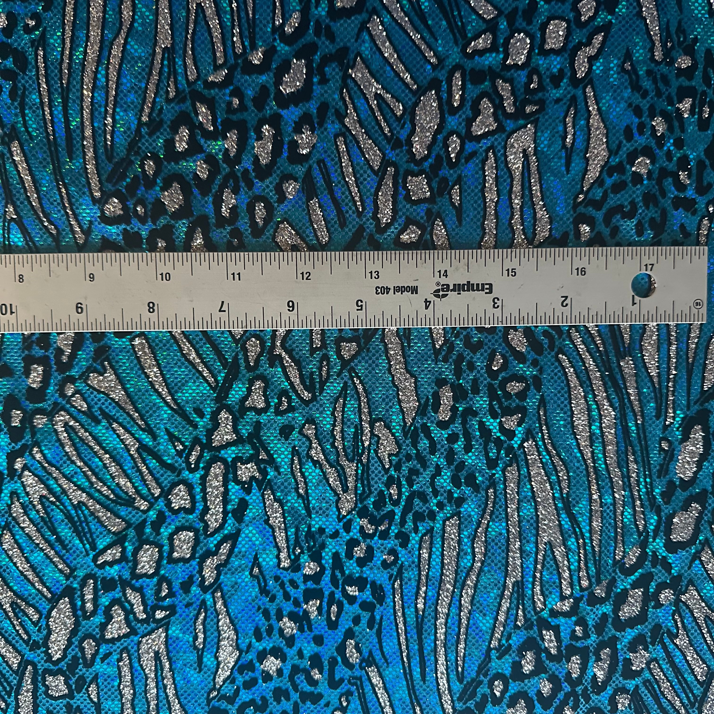 Glitter Cheetah Spandex | Luminous Kinetic Luxe 4-Way | Spandex Palace-2