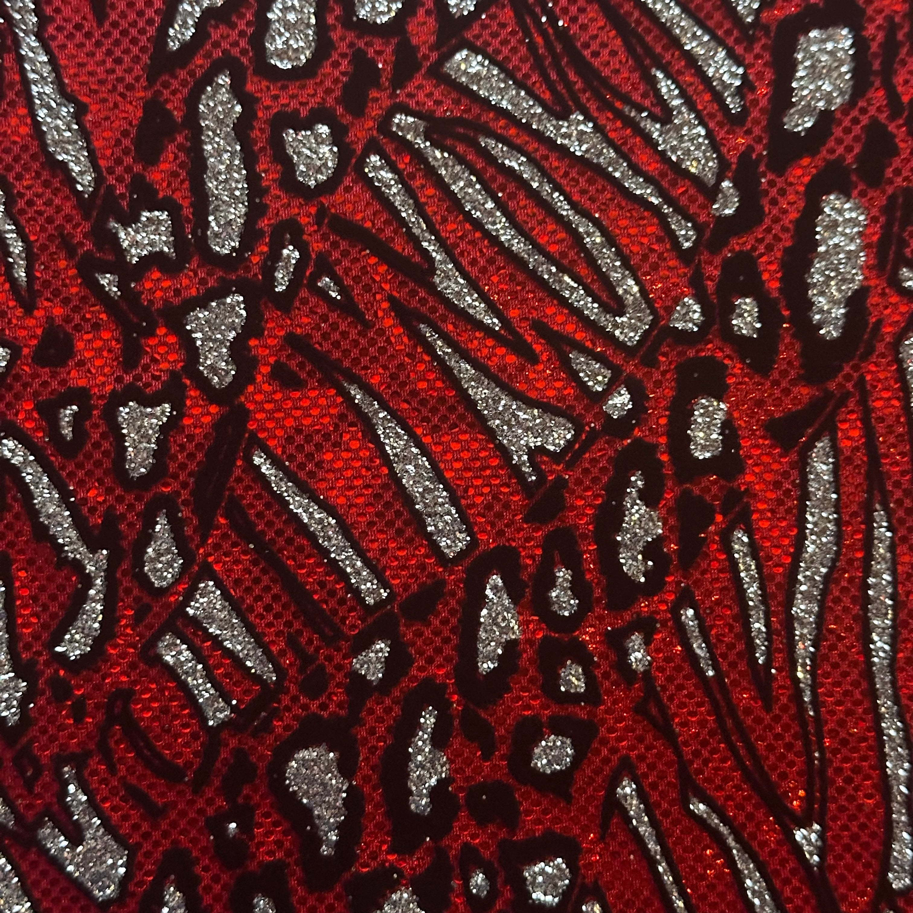 Glitter Cheetah Spandex | Luminous Kinetic Luxe 4-Way | Spandex Palace-7