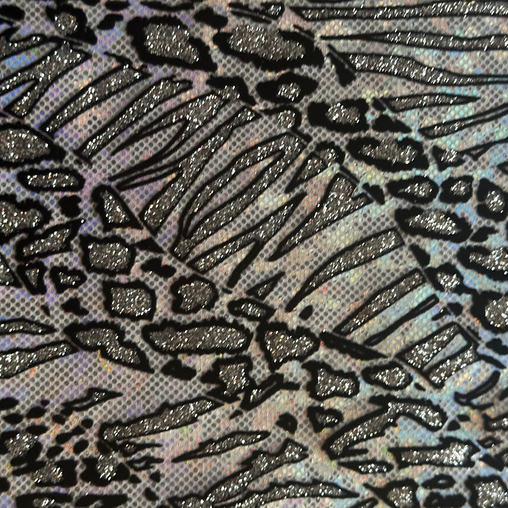 Glitter Cheetah Spandex | Luminous Kinetic Luxe 4-Way | Spandex Palace-5