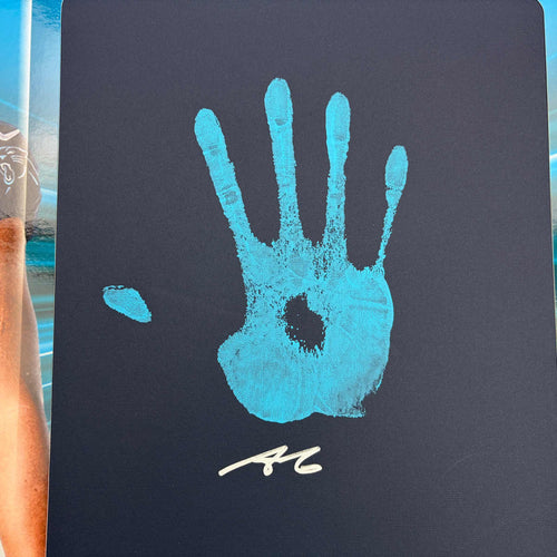 2025 Panini Instant Impressions Tetairoa McMillan #II-13 18x24 Hand Print Autographed Auto /10 Carolina Panthers Rookie RC Oversized Football Card