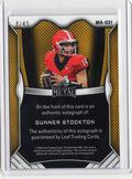 2025 Leaf Metal Gunner Stockton #MAGS1 White Auto /45 Georgia Bulldogs Rookie RC Football Card