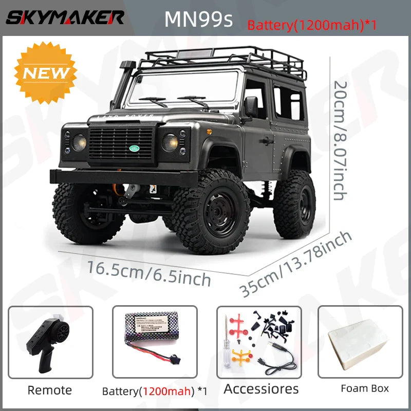 1:12 RC Car MN99s MN98 4WD Rock Crawler Remote Control Truck Toy