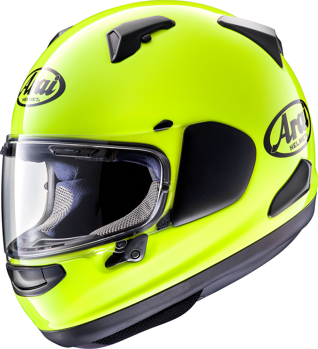 ARAI HELMETS, ARAI HELMETS Quantum-X XL Helmet in Fluorescent Yellow – Model 0101-15734
