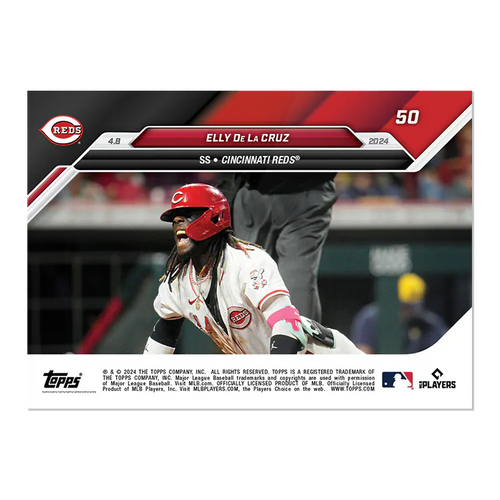 2024 Topps Now Elly De La Cruz #50 Rookie RC Baseball Card