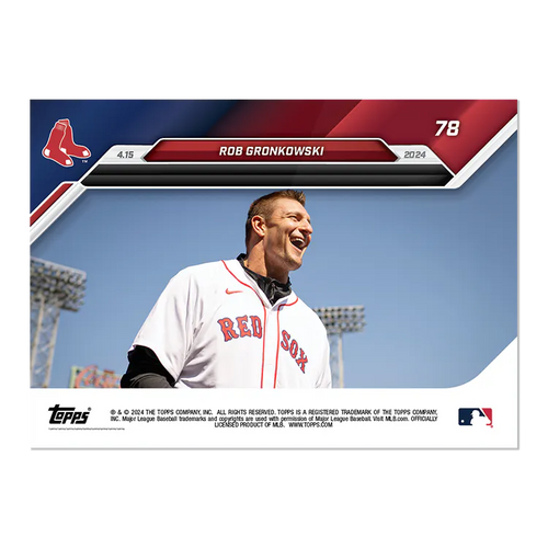 2024 Topps Now Rob Gronkowski #78 Gronk Spike Football Card