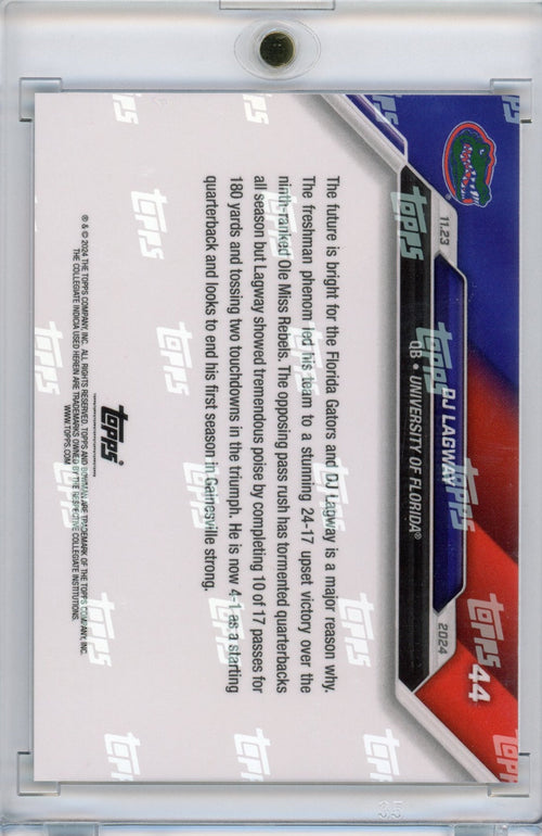 2024 Topps Bowman U Now DJ Lagway #46 Blue /49 Florida Gators Rookie RC Football Card