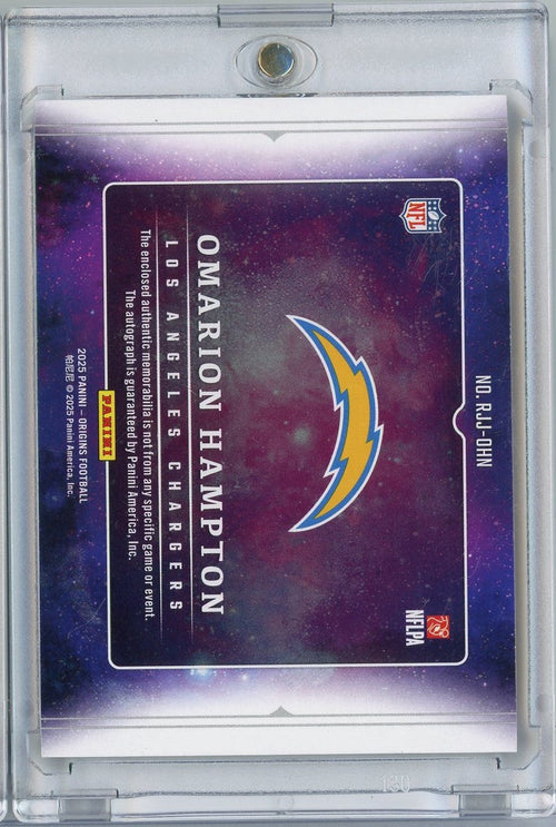 2025 Panini Origins Omarion Hampton #RJJOHN RPA Auto Rookie RC Football Card