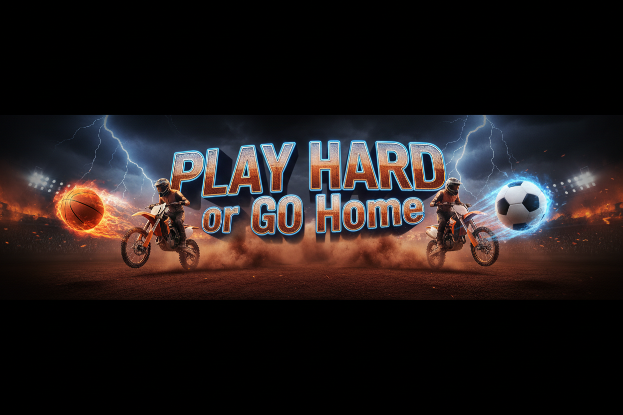 PLAY HARD or GO Home Banner